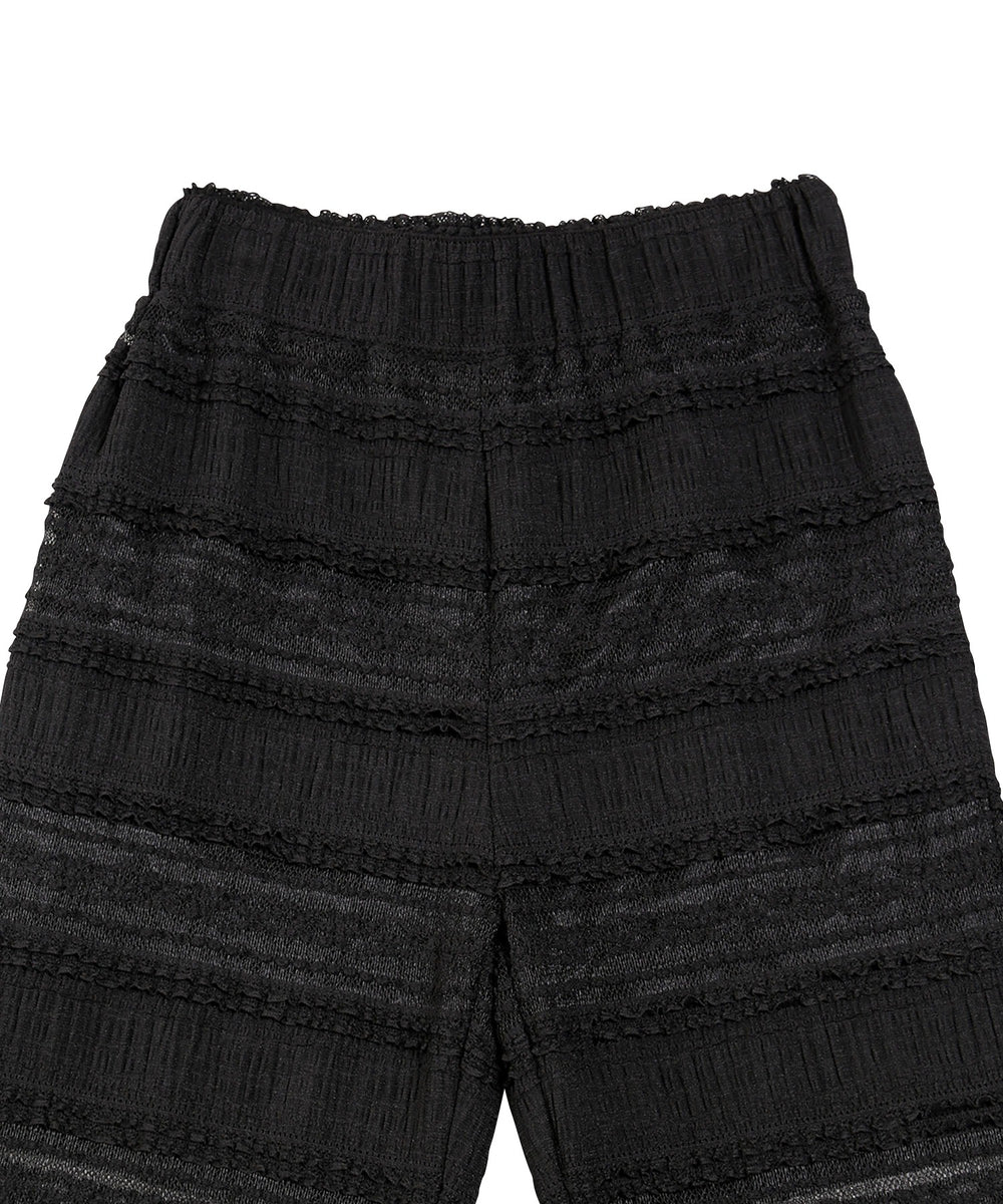 レースフリルフレアパンツ