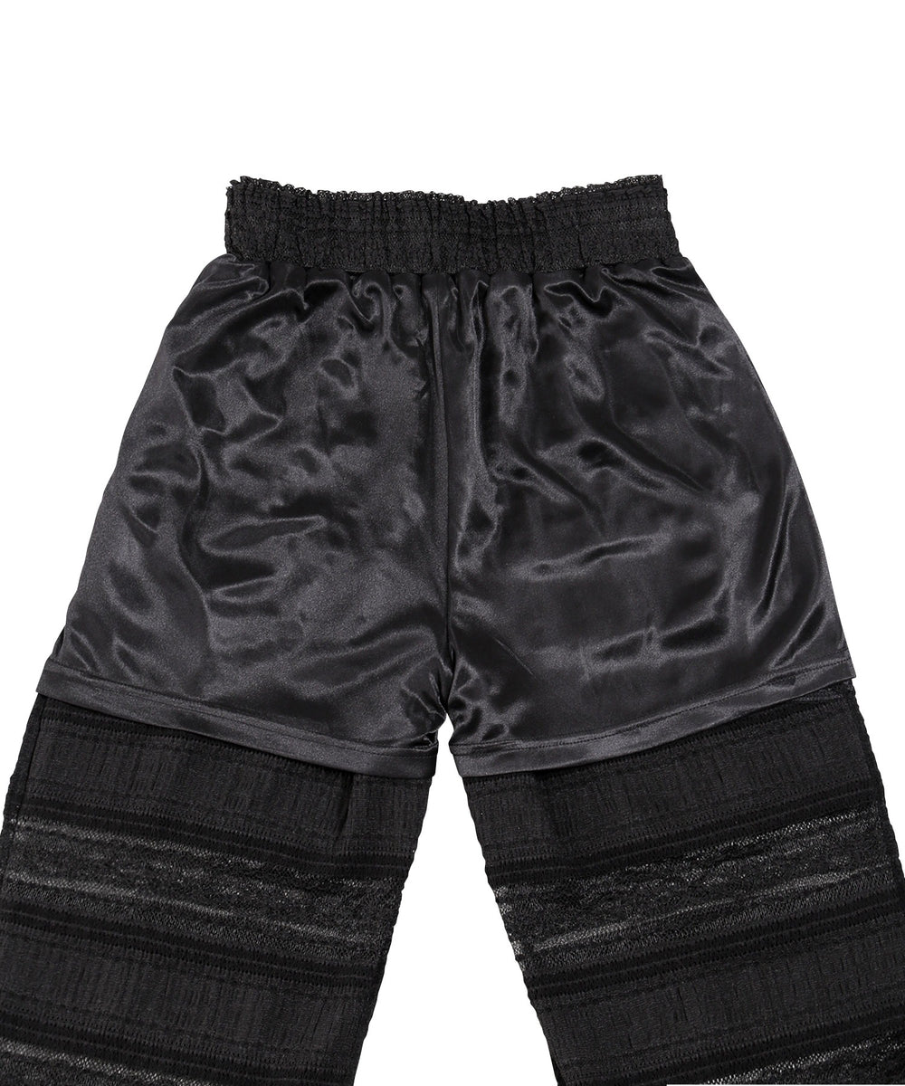 レースフリルフレアパンツ