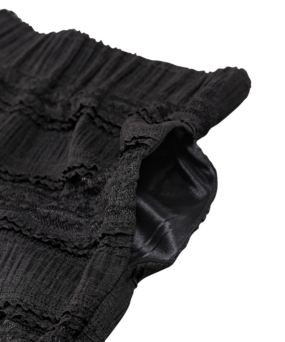 レースフリルフレアパンツ