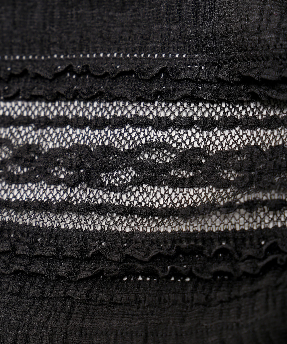 レースフリルフレアパンツ