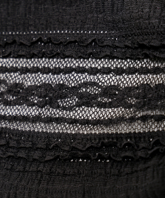 レースフリルフレアパンツ