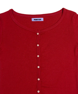 クルーネックカーディガン