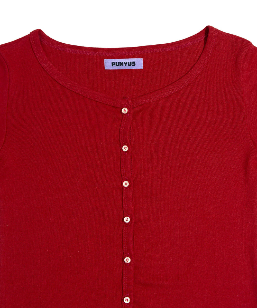 クルーネックカーディガン