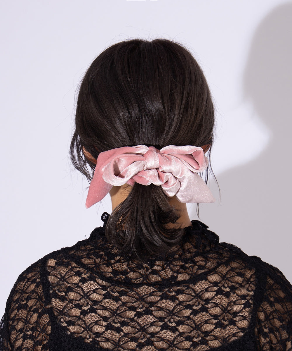 ベロアリボンシュシュ