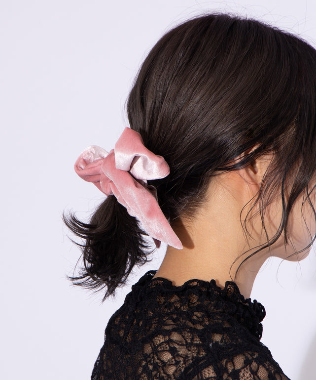 ベロアリボンシュシュ