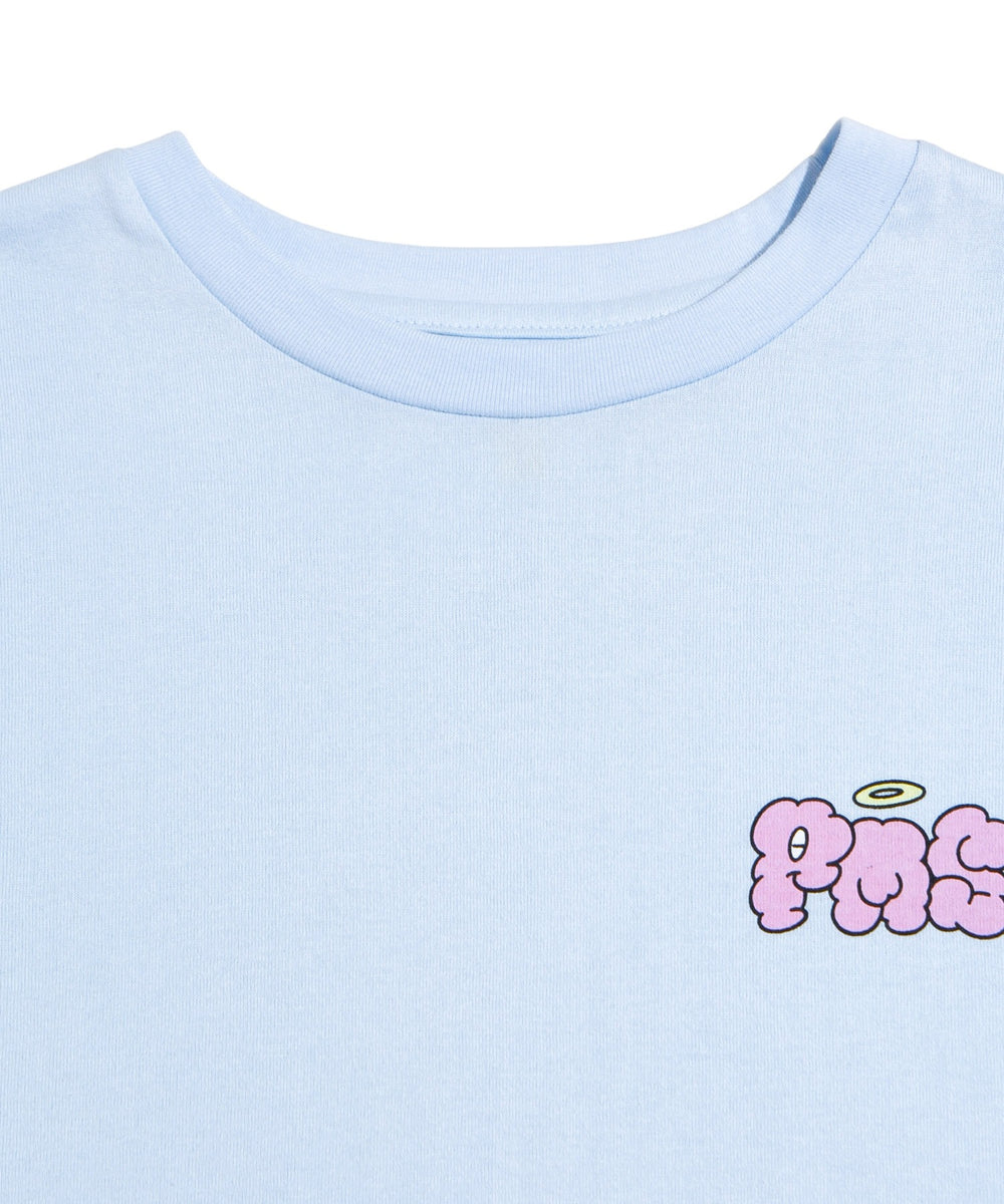 ベアスリーブプリントロンT