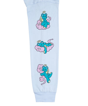 ベアスリーブプリントロンT