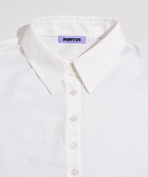 プリーツヘムシャツワンピース