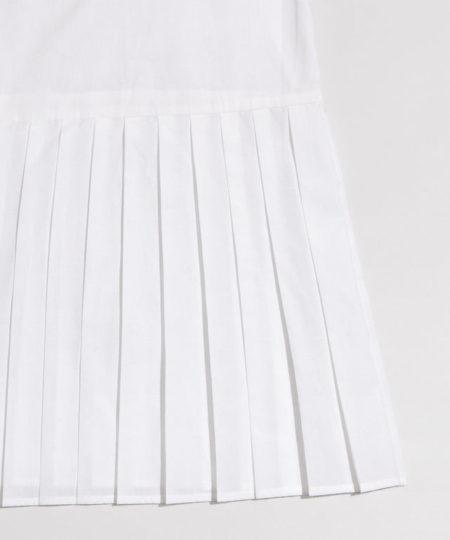 プリーツヘムシャツワンピース