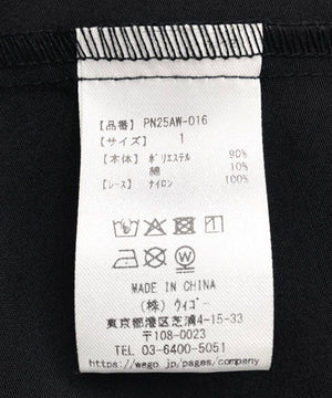 プリーツヘムシャツワンピース