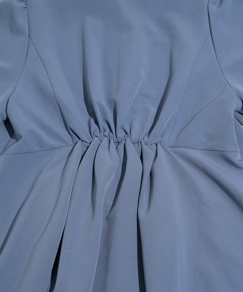 長袖パフスリーブワンピース