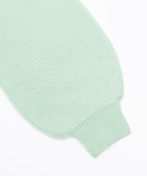 ロゴ刺繍ニットカーディガン