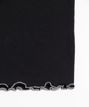 レースアップ配色メロウTシャツ