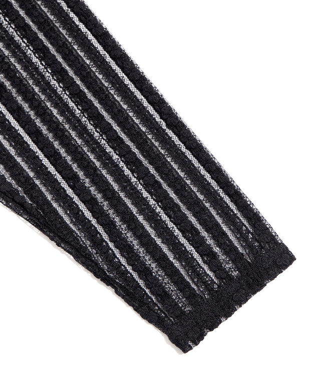 フロントリボンレースシャツ