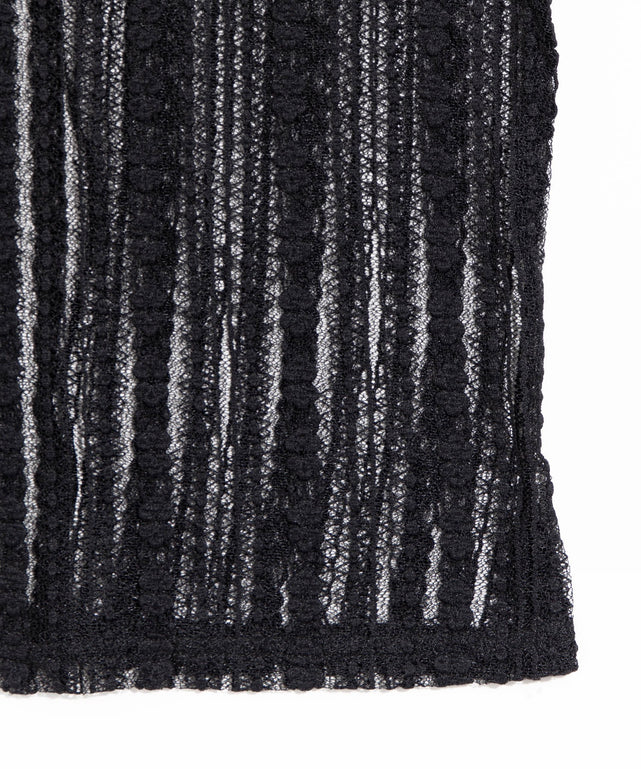 フロントリボンレースシャツ