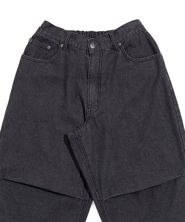 ニータックデニムバギーパンツ