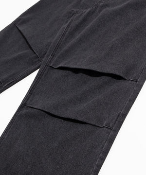 ニータックデニムバギーパンツ