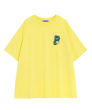 鎖ロゴ刺繍Tシャツ