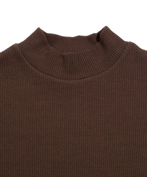 ハイネックリブTシャツ