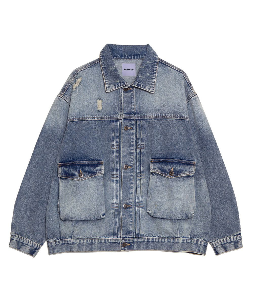 ビッグポケットデニムジャケット