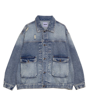 ビッグポケットデニムジャケット