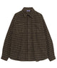 チェックビッグシャツ/ブラウン
