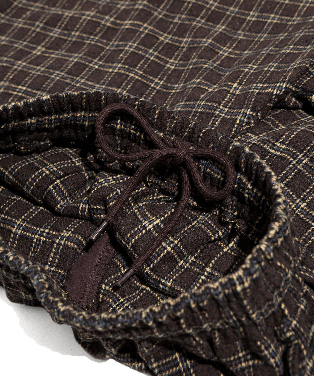 チェックワイドイージーパンツ