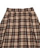 チェックプリーツロングスカート