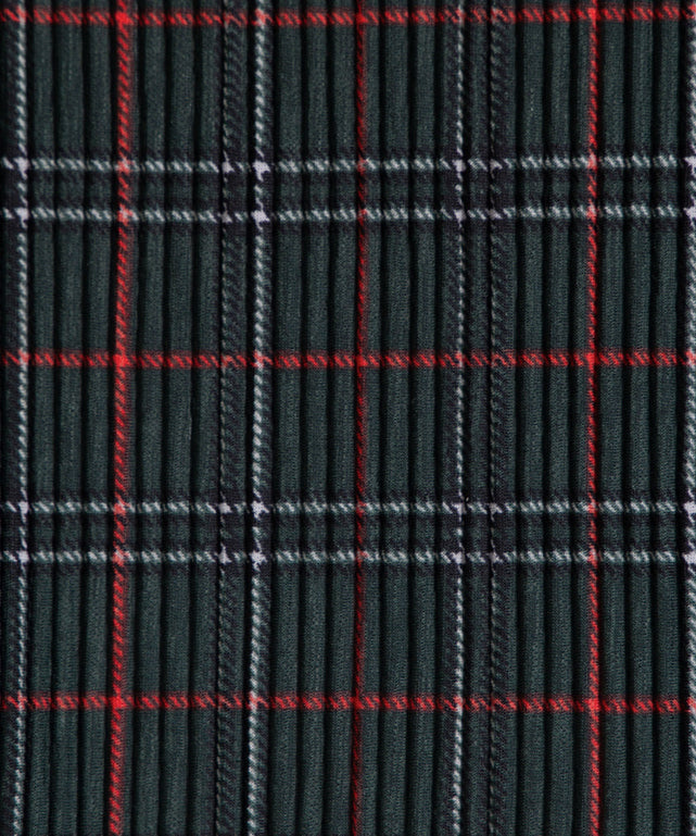 セルフカットチェックプリーツパンツ