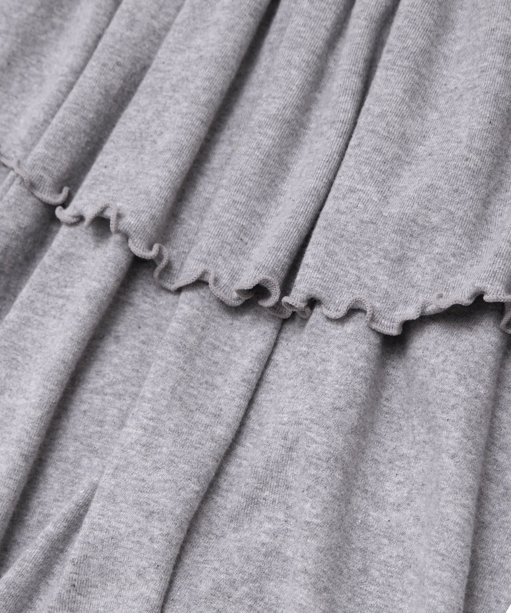 フリルレイヤードフレアパンツ