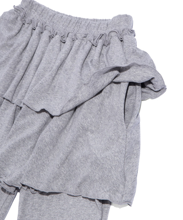 フリルレイヤードフレアパンツ