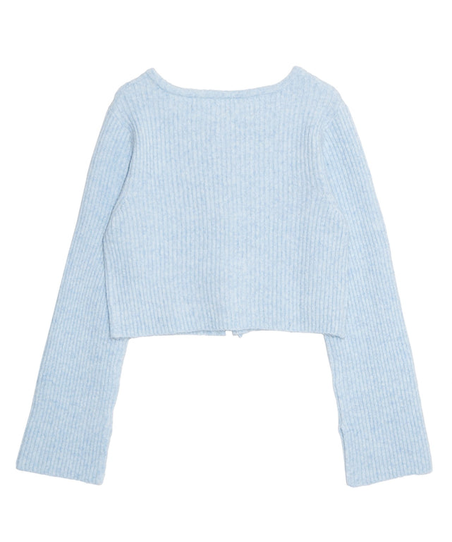 フロントリボンカーディガン