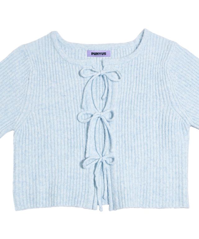 フロントリボンカーディガン