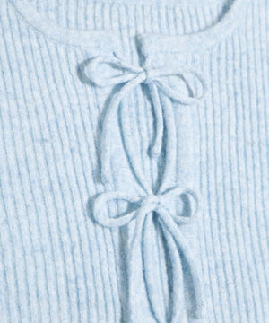 フロントリボンカーディガン