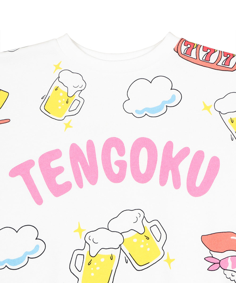 天国と地獄総柄スウェット