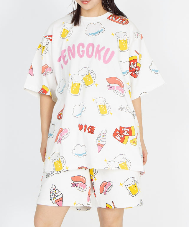 新サイズ】天国と地獄総柄Tシャツ – WEGO ONLINE STORE