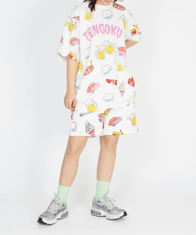 新サイズ】天国と地獄総柄Tシャツ – WEGO ONLINE STORE