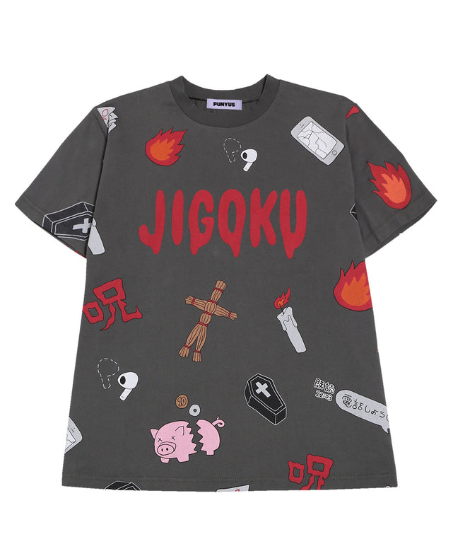 新サイズ】天国と地獄総柄Tシャツ – WEGO ONLINE STORE