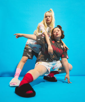 天国と地獄総柄Tシャツ