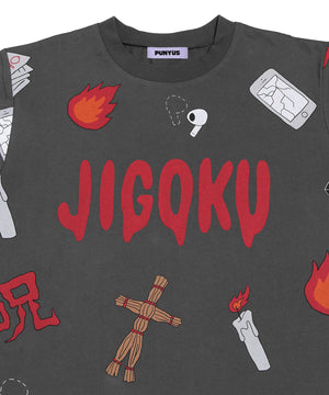 天国と地獄総柄Tシャツ