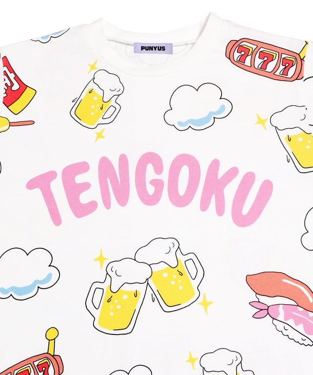 天国と地獄総柄Tシャツ