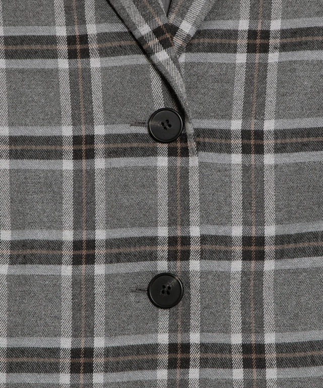 チェックオーバーテーラードジャケット