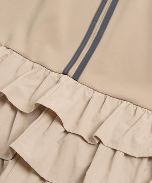 フリルティアードジャージロングスカート