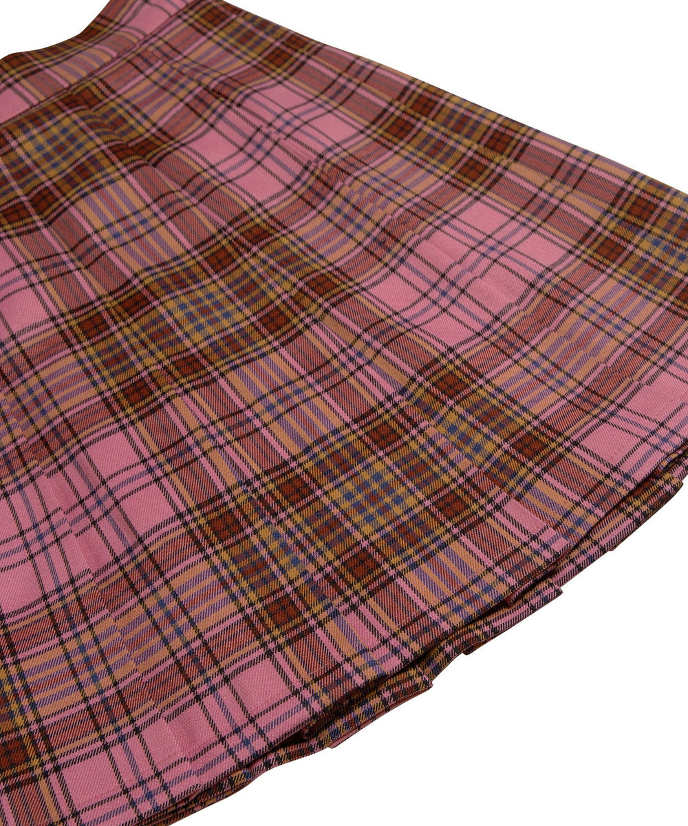 チェックプリーツミニスカート