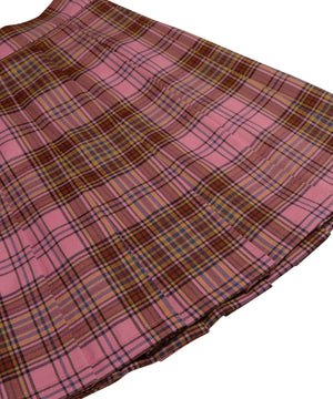 チェックプリーツミニスカート