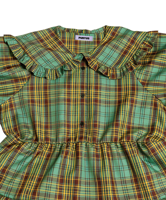 パフスリーブティアードチェックワンピース – WEGO ONLINE STORE