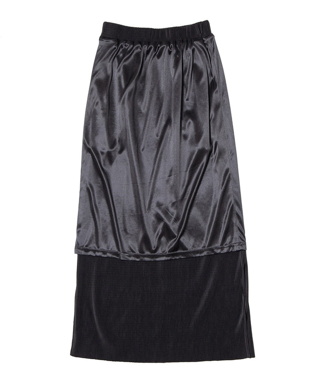 セルフカットプリーツロングスカート