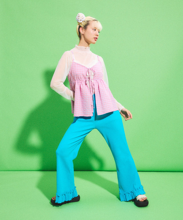 リブフレアフリルパンツ – WEGO ONLINE STORE