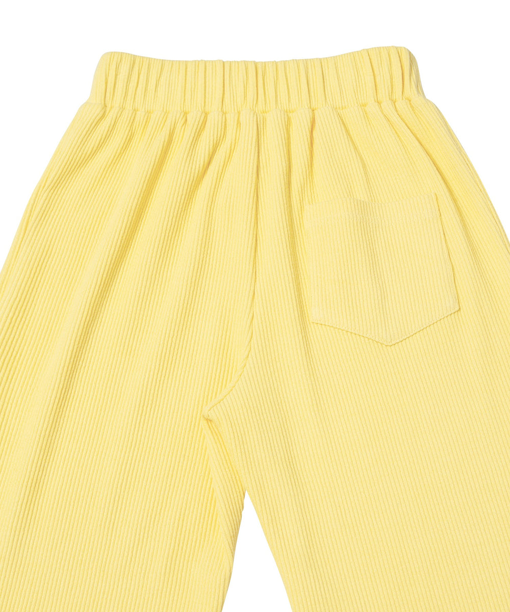 リブフレアフリルパンツ