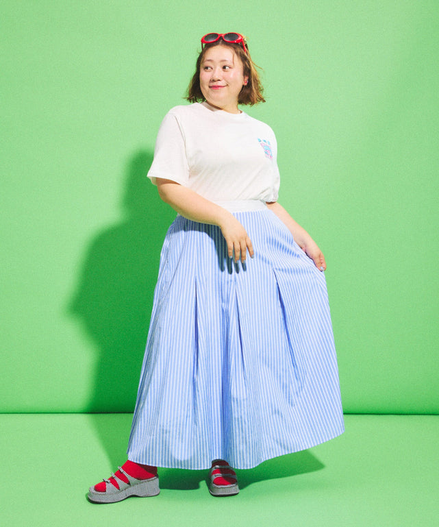 AND PER SE ストライプスカート2点セット ダブルウェストストライプスカート – WEGO ONLINE STORE